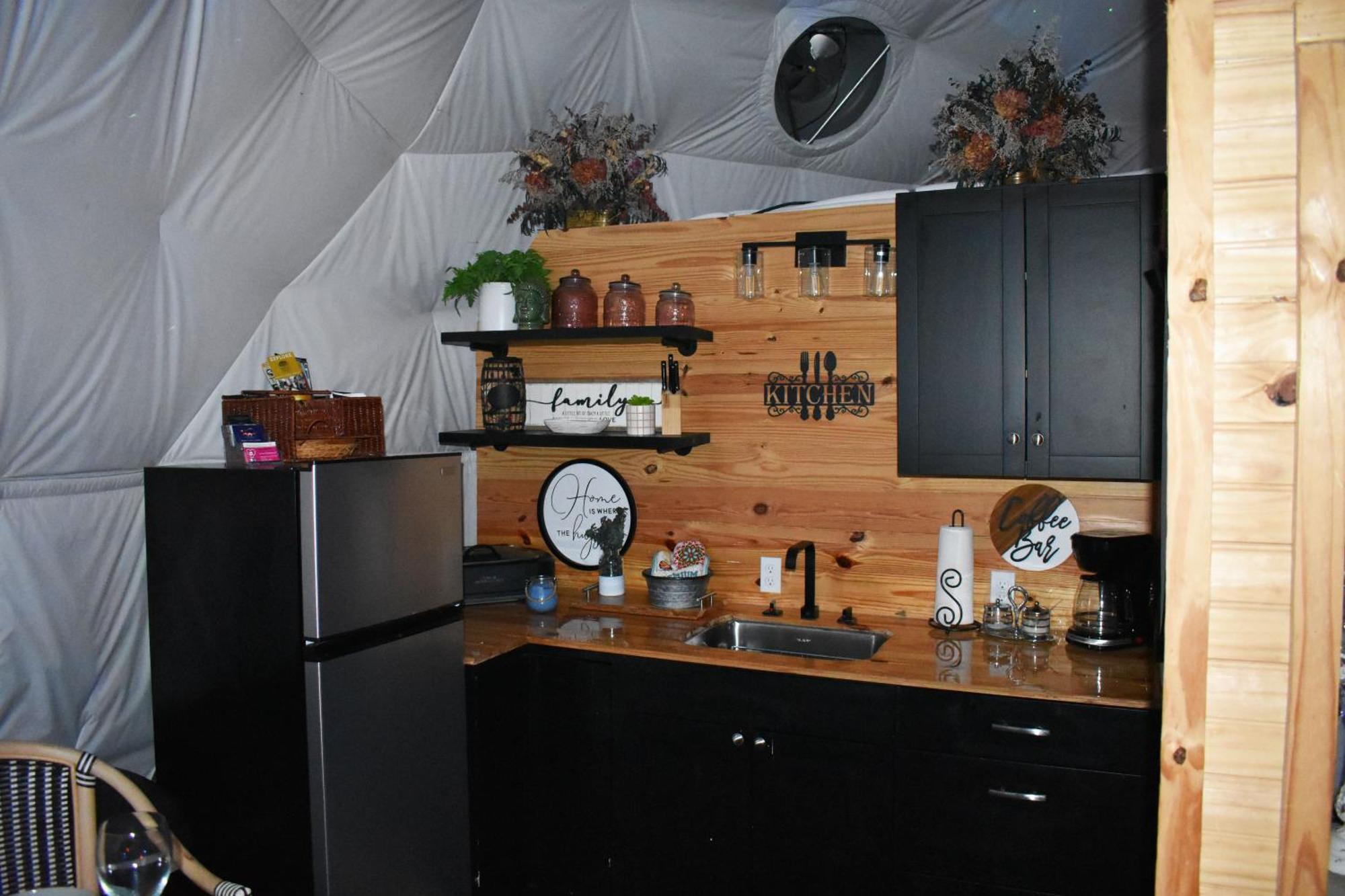 Waterfront Luxury Glamping Dome * Rogersville